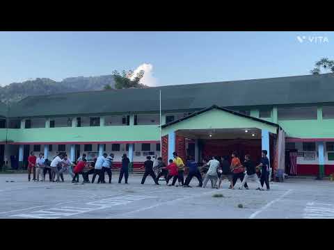 JNV teachers Vs students tug of war .
