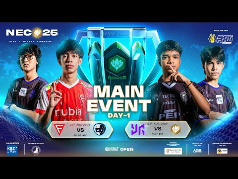 National Esports Championship 2025 Main Event Day 1 LIVE 📺‼️