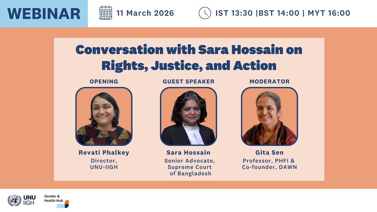 Conversation with Sara Hossain on Rights, Justice, and Action