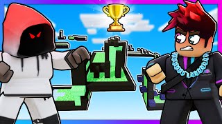 EXTREME PARKOUR RACE for $100,000 Robux in Roblox BedWars!