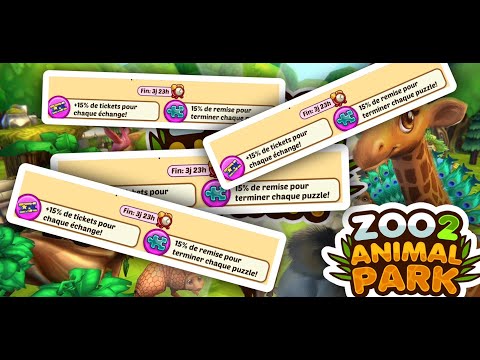 Zoo 2 Animal Park #58 L'Evenvement Ticket, pièces de puzzle