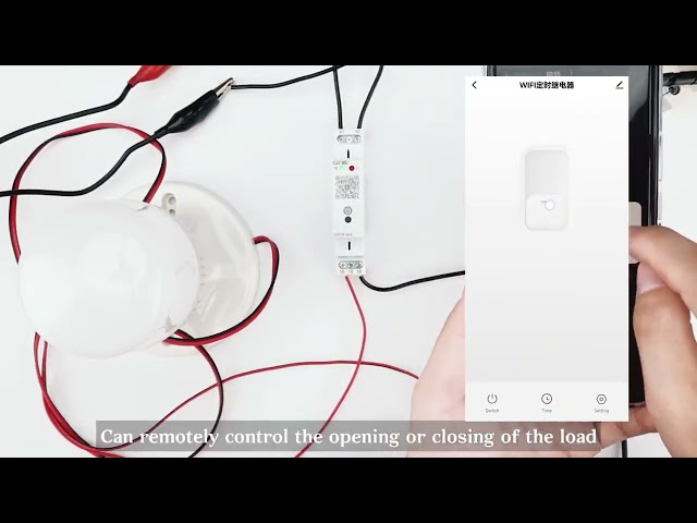 Vídeo relacionado con GEYA Relé de control de tiempo WiFi TUYA Interruptor de tiempo WiFi Interruptor de control remoto para el hogar inteligente 16A AC/DC110-240V