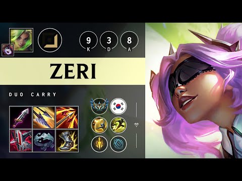 Zeri ADC vs Xayah - KR Challenger Patch 25.07
