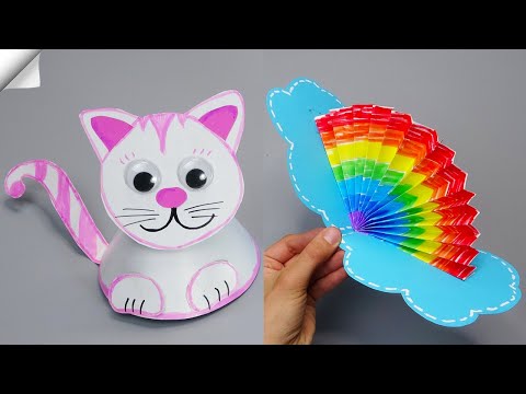 6 DIY paper crafts Moving paper TOYS Easy paper crafts