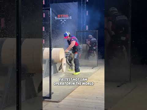 Can't get enough of this either? 🔥 #hotsaw #nationals #chainsaw #loggingsports #usa #timbersports