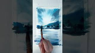 Easy Watercolor Landscape Painting Tutorial for Beginners