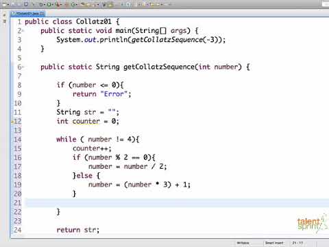 Collatz Sequence Coding Bootcamp