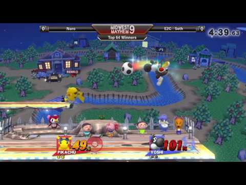 Midwest Mayhem 9 TOP 64 WINNERS - Nero (Pikachu) vs. E2C l Seth (Yoshi)