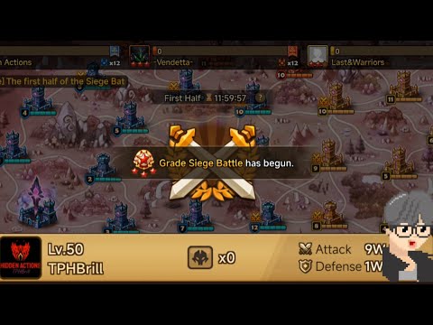 G3 Siege EU with runes - Hidden Actions vs Vendetta vs Last&Warriors #summonerswar