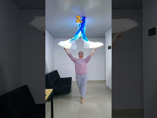 Vídeo relacionado con Oncpcare 10 abanicos para baile en línea, plegables, color negro, para equipos de baile, eventos grupales, actuaciones y fiestas