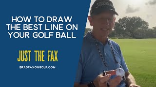How to draw the best line on your golf ball