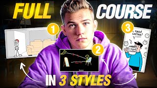 How to Create VIRAL Stick Figure Animations – Full Course (3 Methods)