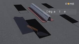 Pose de photovoltaïque sur support d'étanchéité
