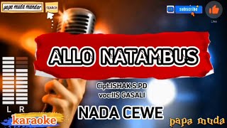 Download lagu Allo Natambus karaoke_iis gasali,karaoke allo Natambus nada cewe,papa muda mandar#lagumandar mp3