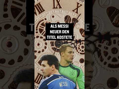Wisst ihr noch, als Messi Neuer den Titel kostete? #shorts