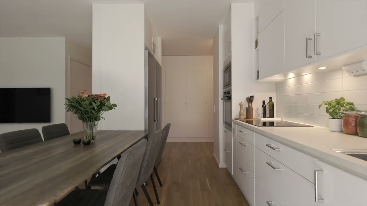 3 rum Lägenhet på Tränsgatan 17 Täby Park Täby kommun - video