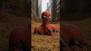 A cidade foi ENGOLIDA por TERRA?! 🌍😂 #crianças #marvel #spiderman #avengers #humor #animação