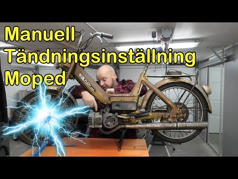 Tändningsinställning mopedmotor