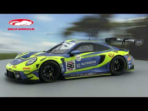 Ixo 1:18 Porsche 911 (992) GT3 R #96 9日 24h Spa 2024 Rutronik