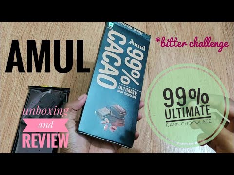 Amul 99% dark chocolate 🍫 (review)