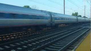 preview picture of video 'Amtrak Northeast Regional train 110 through Jersey Ave'