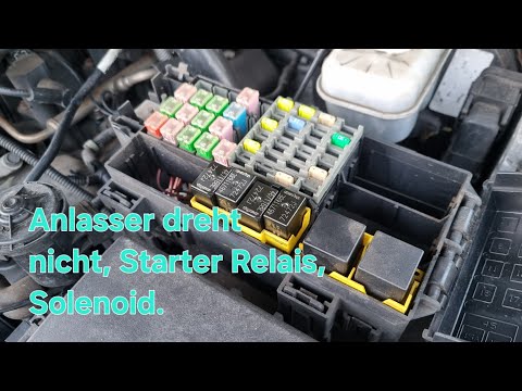 Anlasser dreht nicht, Starter Relais, Solenoid.