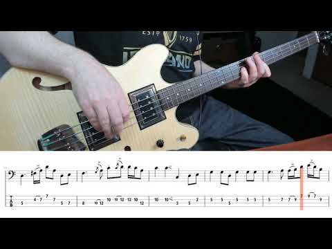 Fat Old Sun Bass Cover with Tab: Pink Floyd