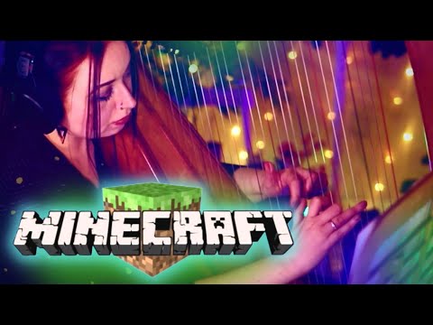 Minecraft - "Sweden" (Harp Cover) + Relaxing Nature Sounds