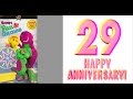 Barney S Fun Games Credits Comparison Screener Vs Happy 29th Anniversary