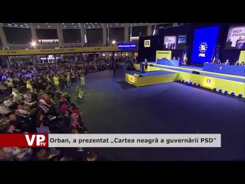 Orban prezintă „Cartea neagră a guvernării PSD”