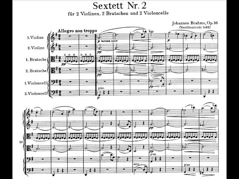 Brahms - String Sextet 2 Op36 (Score)