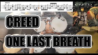 Creed - One Last Breath - Drum Cover With SHEET MUSIC