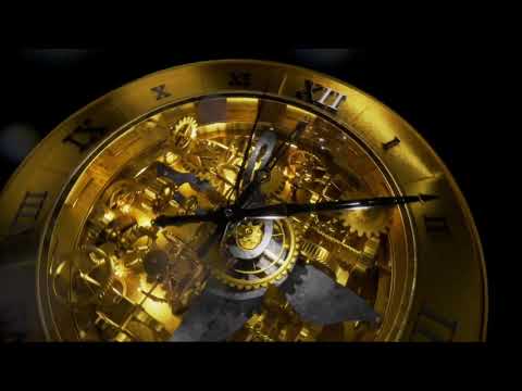 Golden Clockwork Animation | Time Machine Clip Art | Background Video Music For Entertainment.