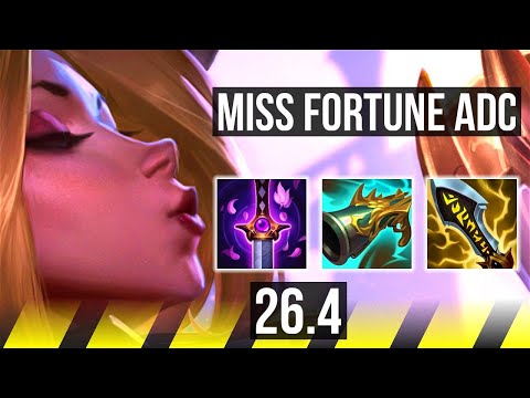 MISS FORTUNE & Tahm Kench vs LUCIAN & Bard (ADC) | Good KDA: 22/1/3 | KR Master | 26.4