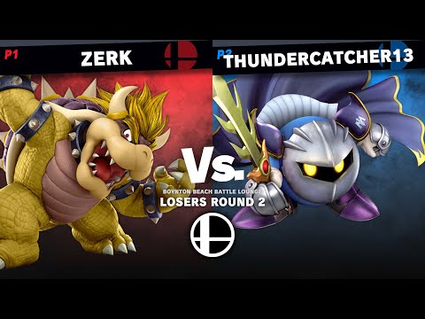 Smash Ultimate Singles Losers Round 2 (Zerk Vs Thundercatcher13) Boynton Beach Battle Lounge 1