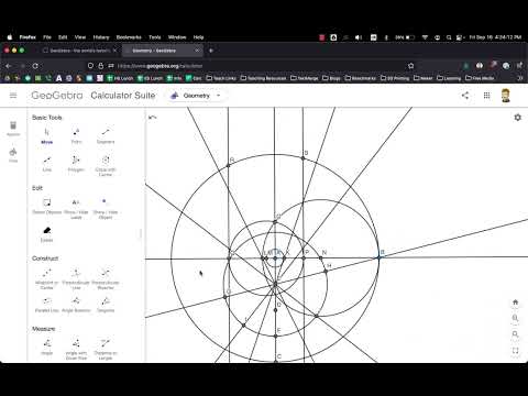 Constructing a Heptadecagon (17-gon) with Geogebra