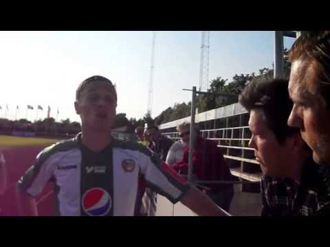 Falkenberg borta 2011. Snack med David efter matchen