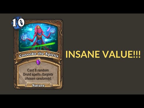 Hearthstone: Real druids cast Convoke the Spirits! Insane value!