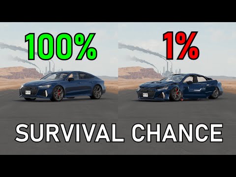 Realistic Survival Chance Crashes #53 (With Dummies) | BeamNG.drive