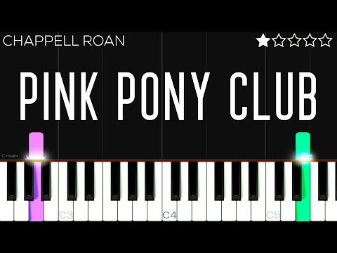 Chappell Roan - Pink Pony Club | EASY Piano Tutorial