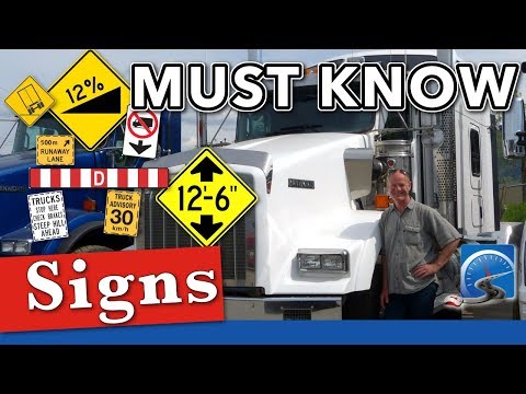 11 Critical Road Signs for CDL Bus & Truck Drivers