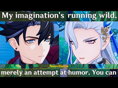 NEUVILLETTE JOKES, but.. WRIOTHESLEY "Knew" He's a Dragon?? Cutscene Genshin Impact