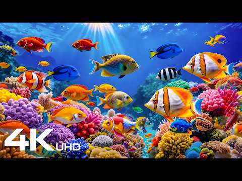 Dive Into the Best Ocean Aquarium 4K — Beautiful Fish Swimming & Colorful Sea Life Video🐠