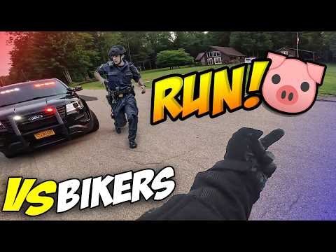 COPS VS BIKERS | MOTORCYCLE POLICE CHASE | Best Compilation 2024