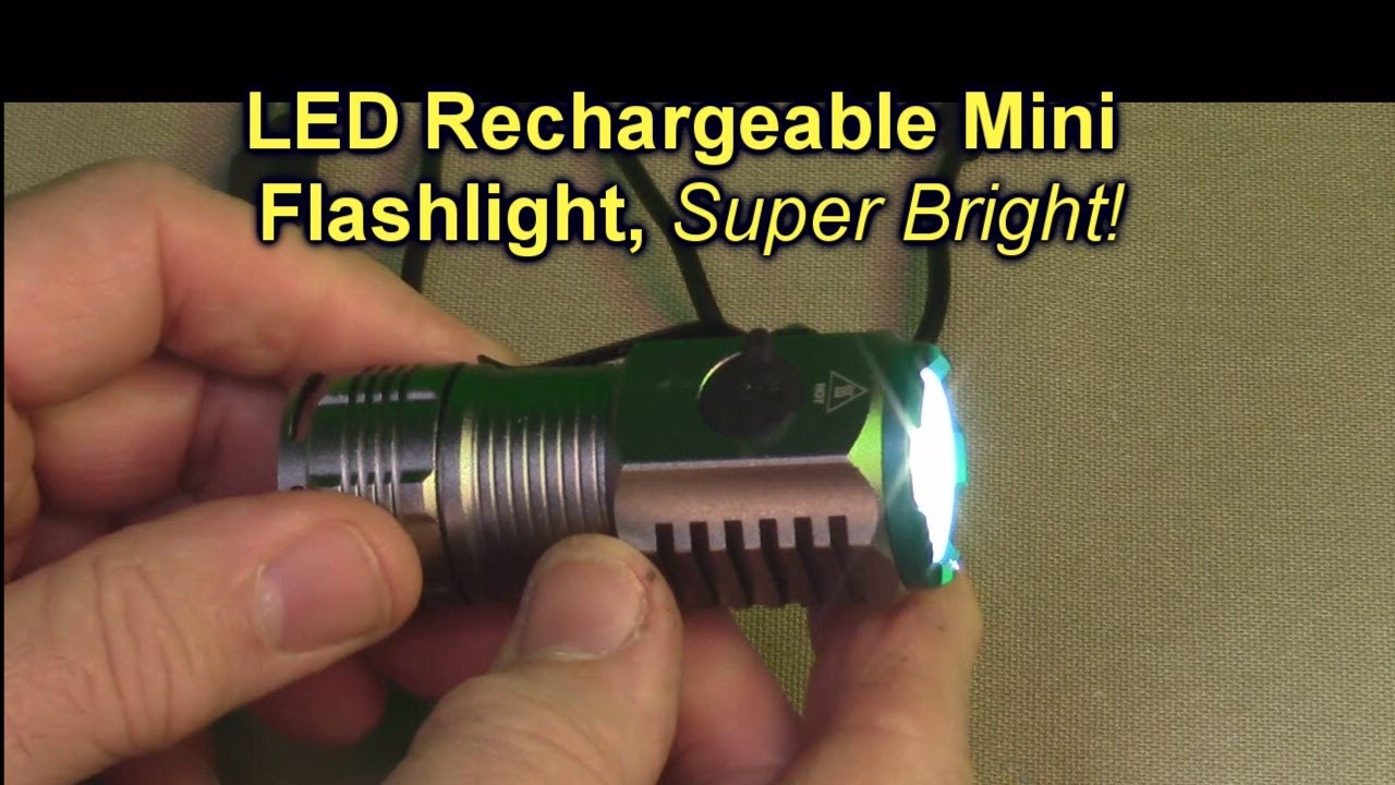 Favourlite LED Waterproof Rechargeable Mini Flashlight, Super Bright - 4 Modes. REVIEW