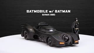 Batmóvil Coche Metal 1989 1:24 con figura (Jada 253215002) Trailer