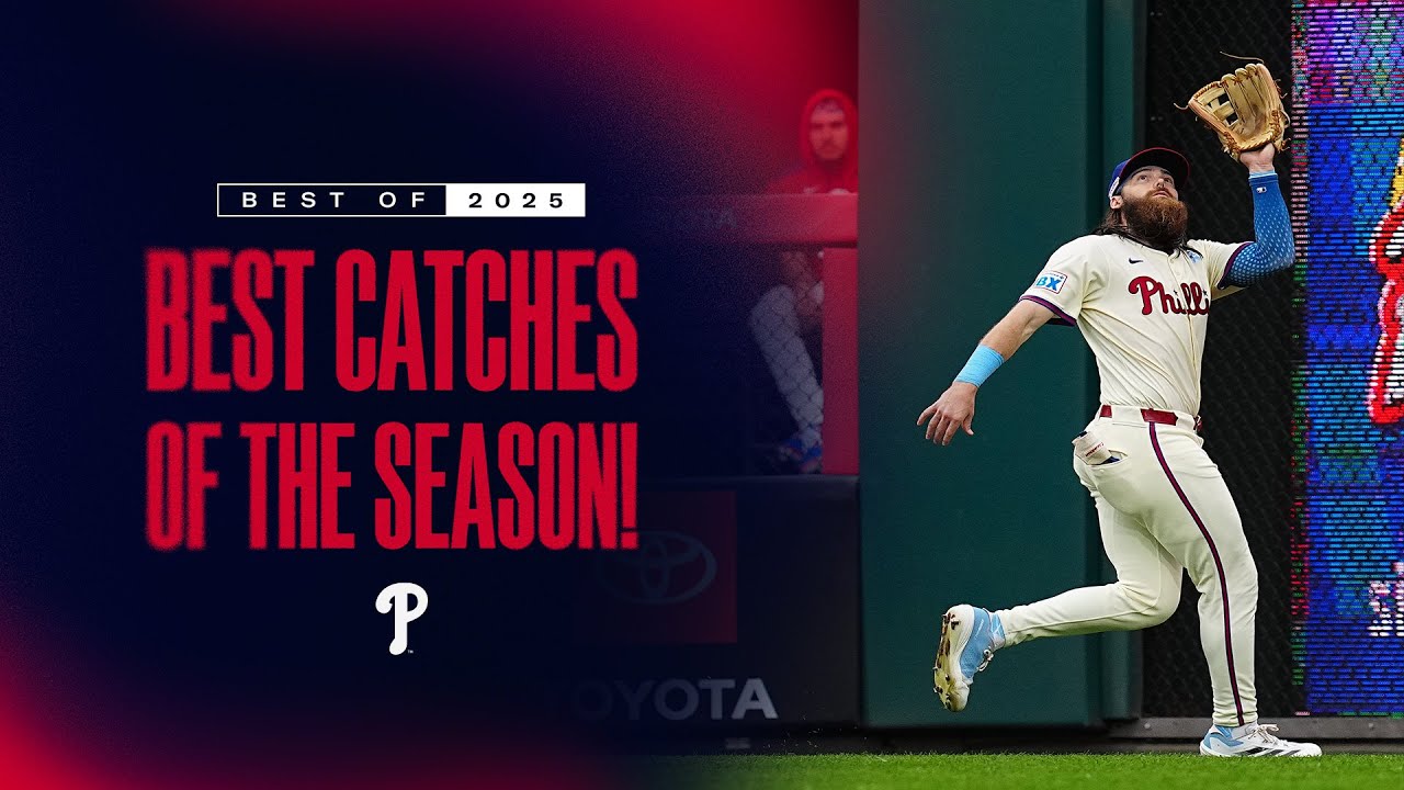 The Phillies TOUGHEST Catches of the 2025 Season, per Statcast!