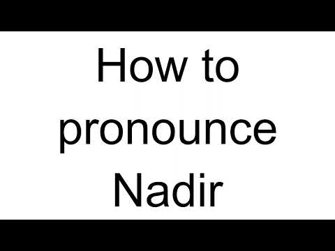 How to Pronounce Nadir (Turkish)