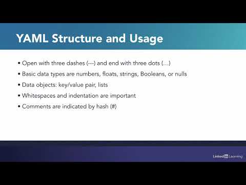04   Learn about YAML and its usage