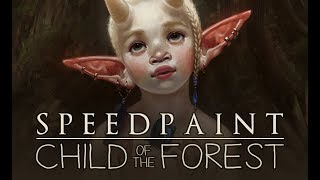 [speedpaint] paint tool sai - "CHILD OF THE FOREST" (Ori and Bouguereau Inspired)